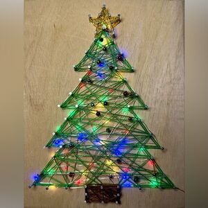 🔴Clearance🔴 DIY String Art Making Kit- Christmas Tree w/ Multi-Colored Lights